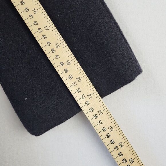 Gap Wool Blend Peacoat Women's M Black Belted 3/4 Sleeve Sailor Retro Button - Picture 16 of 16